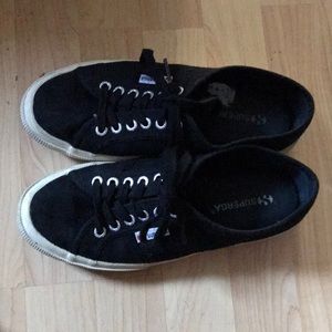 Superga black sneakers